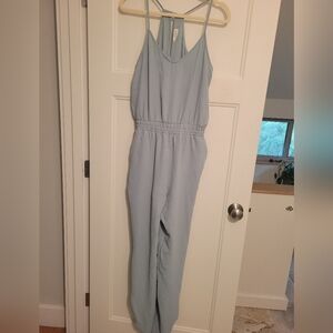First Love By Lovelyn Light Teal Jumpsuit